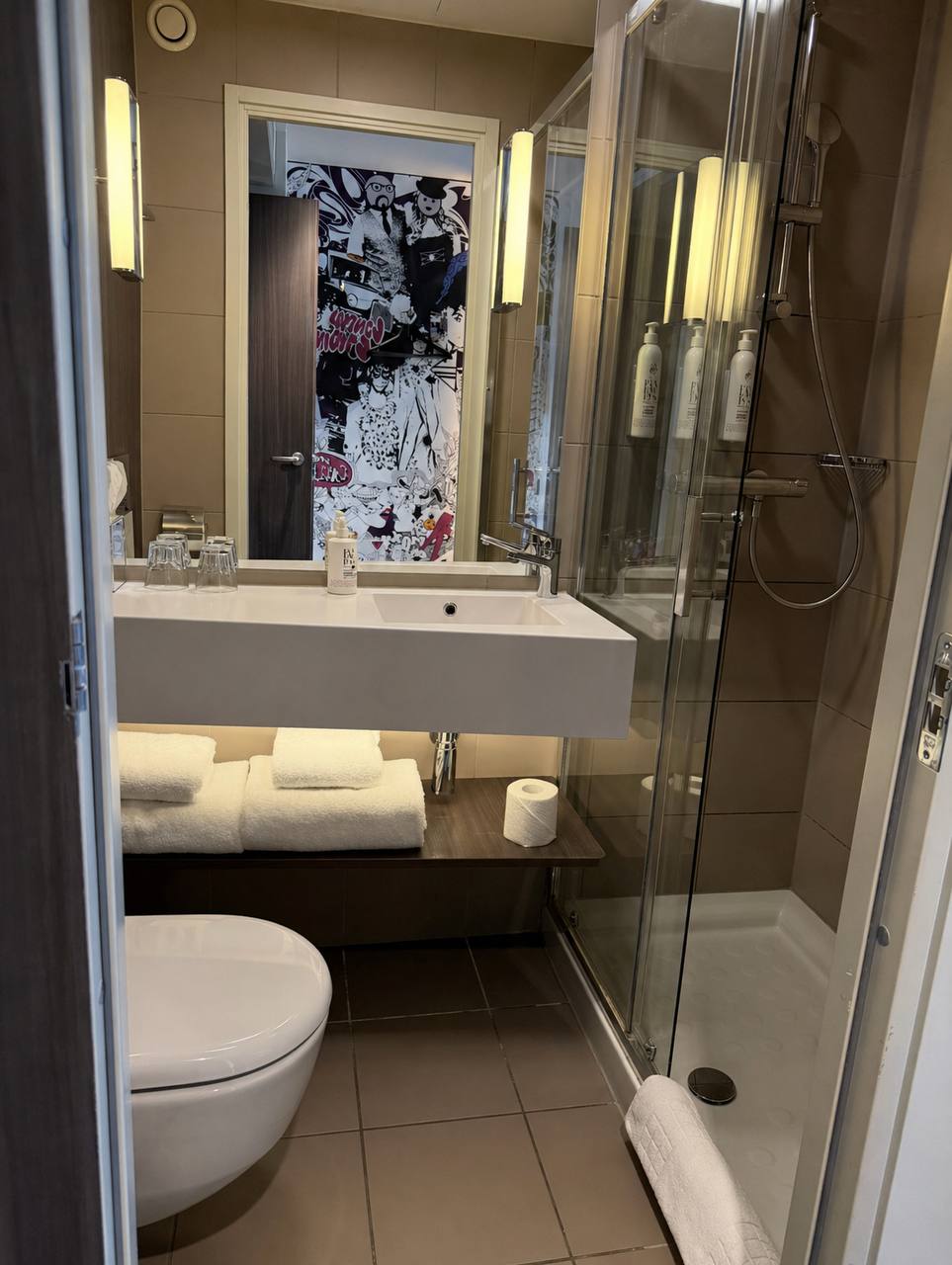 Spotless bathroom after professional cleaning