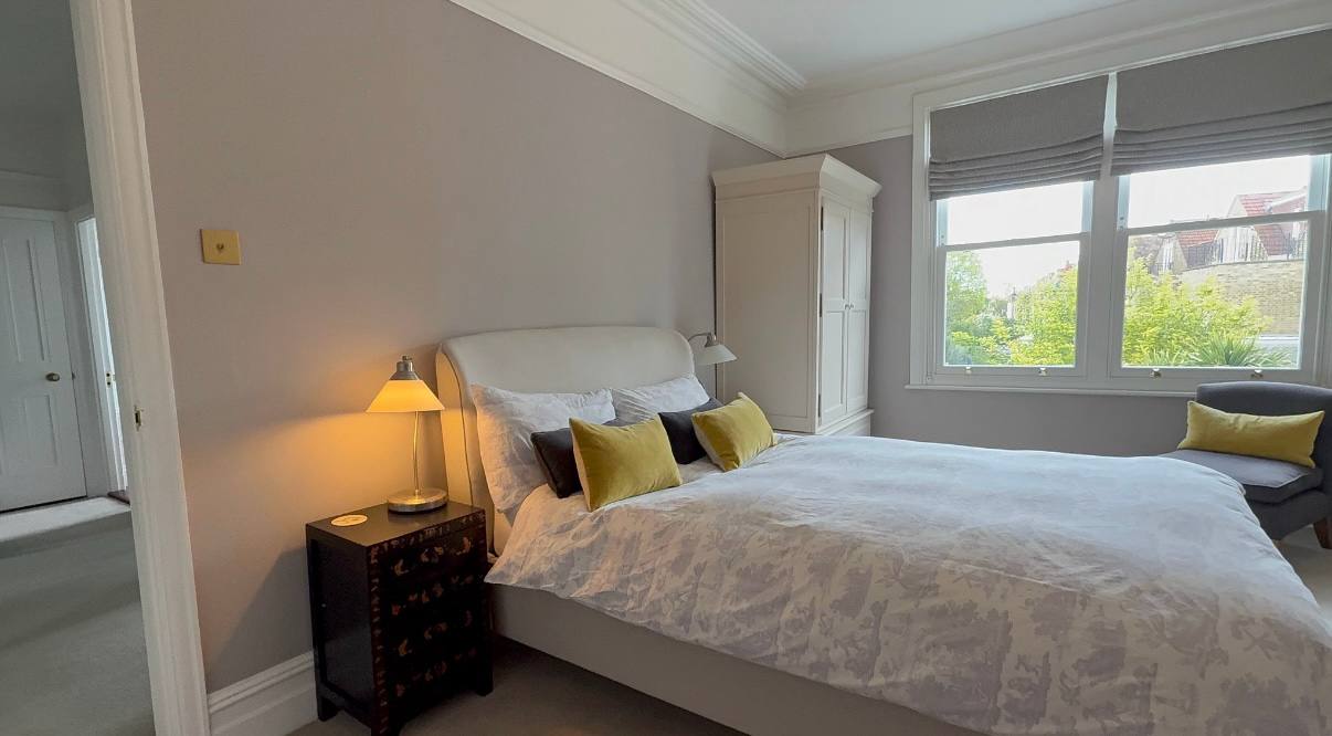 Immaculate bedroom after linen change